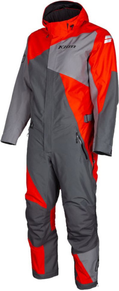 Combinezon Snowmobil Insulated Railslide One-Piece Asphalt-High Risk Red