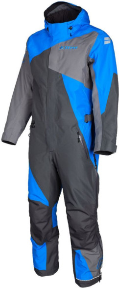Combinezon Snowmobil Insulated Railslide One-Piece Asphalt-Electric Blue Lemonade