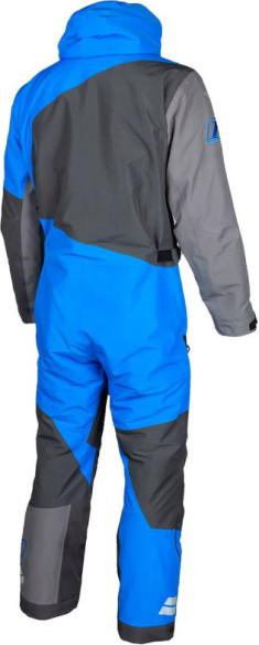 Combinezon Snowmobil Insulated Railslide One-Piece Asphalt-Electric Blue Lemonade