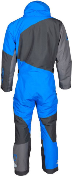 Combinezon Snowmobil Insulated Railslide One-Piece Asphalt-Electric Blue Lemonade