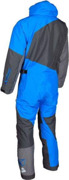 Combinezon Snowmobil Insulated Railslide One-Piece Short Asphalt-Electric Blue Lemonade
