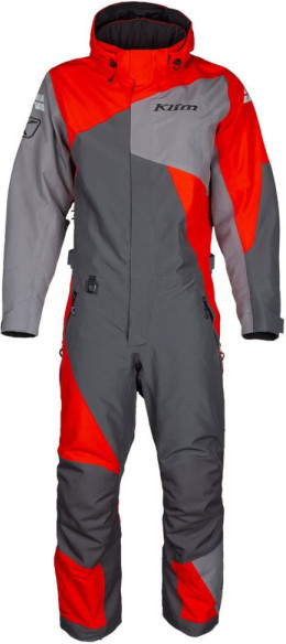 Combinezon Snowmobil Insulated Railslide One-Piece Short Asphalt-High Risk Red
