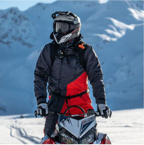 Combinezon Snowmobil Insulated Allied Racing Red