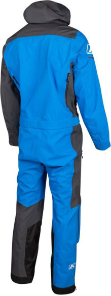 Combinezon Snowmobil Non-Insulated Lochsa One-Piece Short Asphalt-Electric Blue Lemonade