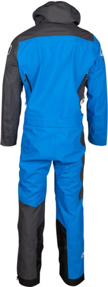 Combinezon Snowmobil Non-Insulated Lochsa One-Piece Short Asphalt-Electric Blue Lemonade