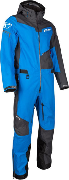 Combinezon Snowmobil Non-Insulated Lochsa One-Piece Short Asphalt-Electric Blue Lemonade