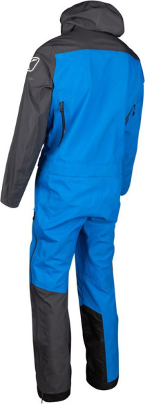 Combinezon Snowmobil Non-Insulated Lochsa One-Piece Short Asphalt-Electric Blue Lemonade