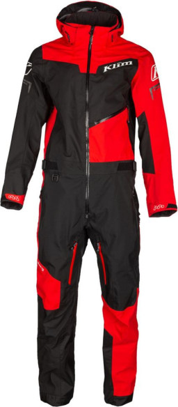 Combinezon Snowmobil Non-Insulated Lochsa One-Piece Short Black-High Risk Red