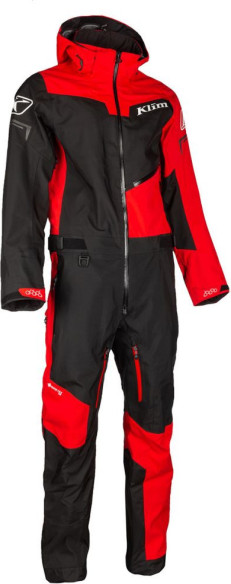 Combinezon Snowmobil Non-Insulated Lochsa One-Piece Short Black-High Risk Red