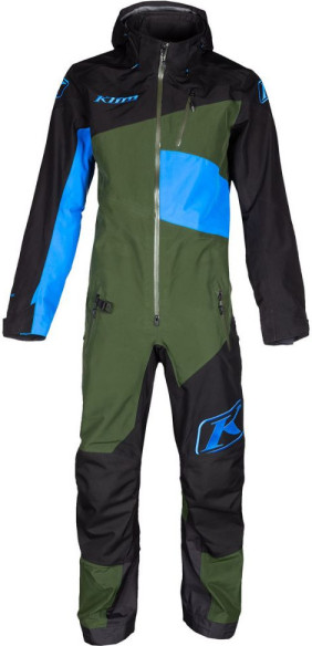 Combinezon Snowmobil Non-Insulated Ripsa One-Piece Kombu Green-Electric Blue Lemonade