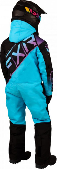 Combinezon Snowmobil Child CX Black/Sky-Lilac Fade