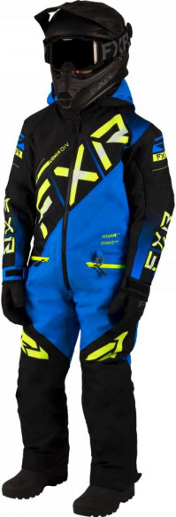 Combinezon Snowmobil Youth CX Black/Blue/Hi Vis