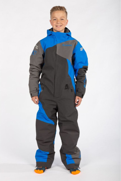 Combinezon Snowmobil Copii Non-Insulated Railslide Asphalt/Electric Blue Lemonade 24