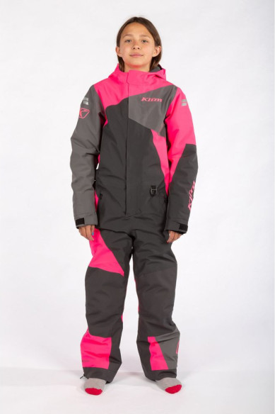 Combinezon Snowmobil Copii Non-Insulated Railslide Asphalt/Knockout Pink 24
