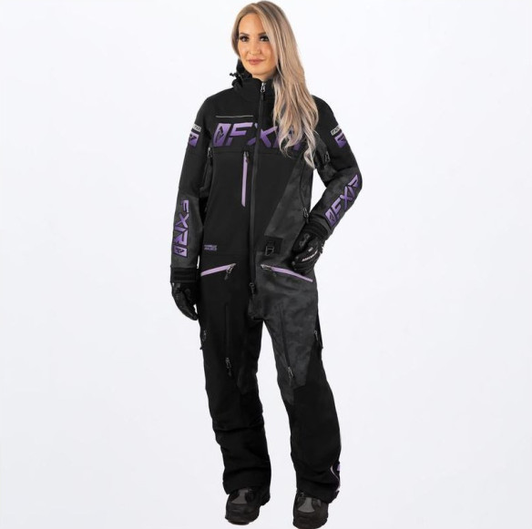Combinezon Snowmobil Dama Ranger Instinct Lite Black Camo/Lilac Fade
