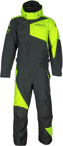 Combinezon Snowmobil Insulated Railslide Asphalt/Hi-Vis