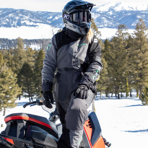 Combinezon Snowmobil Insulated Dama Short Vailslide One-Piece Black-Wintermint