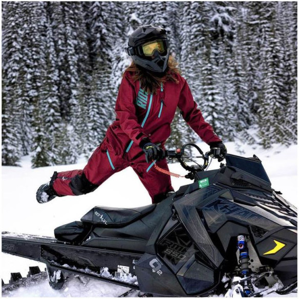 Combinezon Snowmobil Non-Insulated Dama Allied Maroon