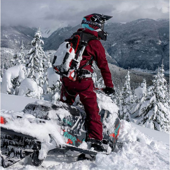 Combinezon Snowmobil Non-Insulated Dama Allied Maroon