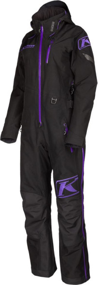Combinezon Dama Snowmobil Non-Insulated Shredsa Short Black/Heliotrope