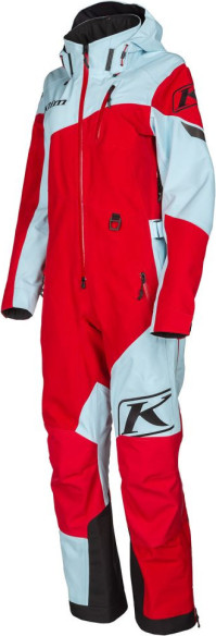 Combinezon Dama Snowmobil Non-Insulated Shredsa Short Chili Pepper/Crystal Blue