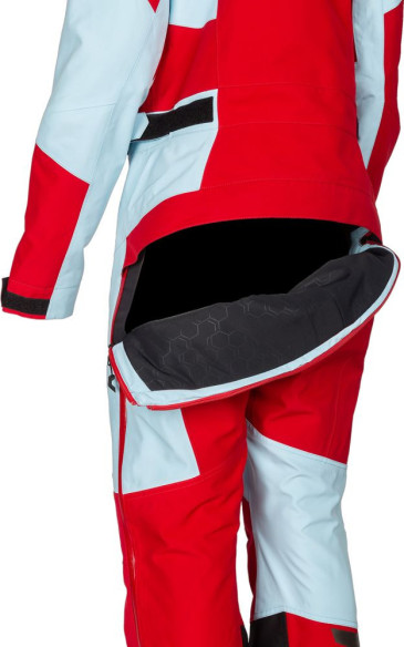 Combinezon Dama Snowmobil Non-Insulated Shredsa Short Chili Pepper/Crystal Blue
