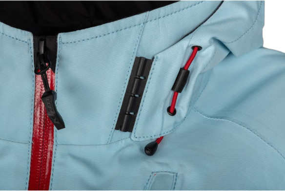 Combinezon Dama Snowmobil Non-Insulated Shredsa Short Chili Pepper/Crystal Blue