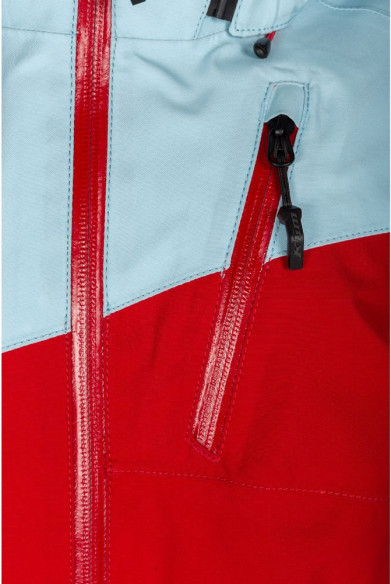 Combinezon Dama Snowmobil Non-Insulated Shredsa Short Chili Pepper/Crystal Blue