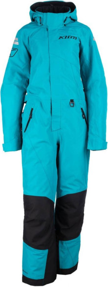 Combinezon Dama Snowmobil Non-Insulated Short Vailslide Arctic Teal/Black 25