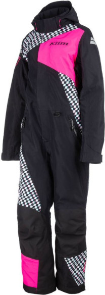 Combinezon Dama Snowmobil Non-Insulated Short Vailslide Pink Glo/Black 25
