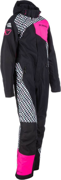 Combinezon Dama Snowmobil Non-Insulated Short Vailslide Pink Glo/Black 25