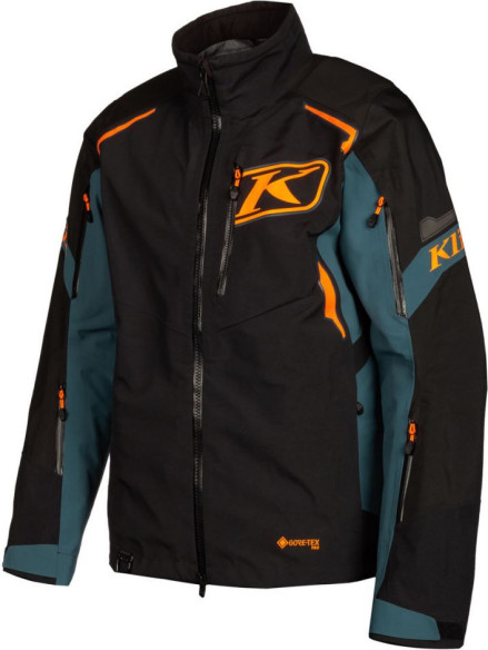 Geaca Snowmobil Non-Insulated Valdez Black Strike Orange