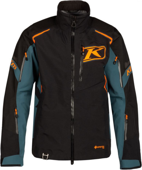 Geaca Snowmobil Non-Insulated Valdez Black Strike Orange