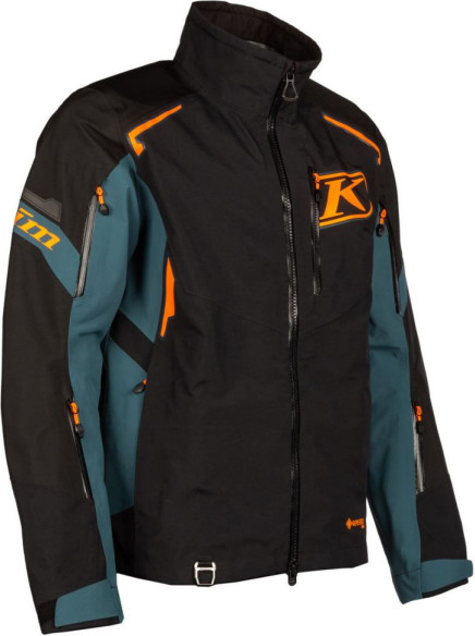 Geaca Snowmobil Non-Insulated Valdez Black Strike Orange