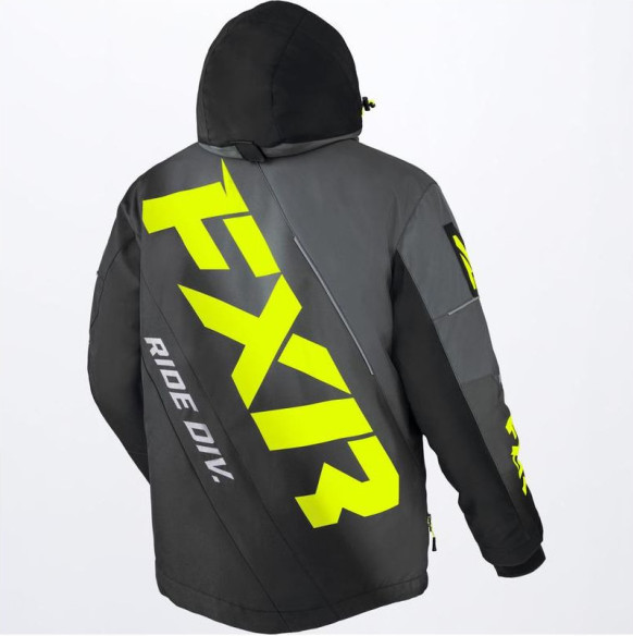 Geaca Snowmobil CX Char-Black Fade/Hi Vis