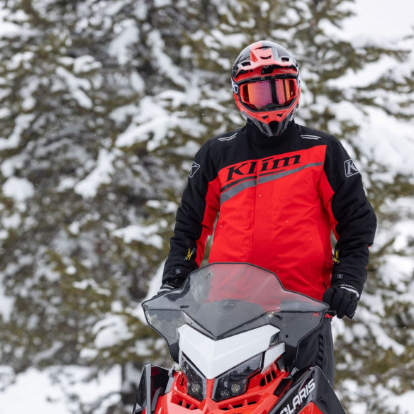 Geaca Snowmobil Insulated Kaos Black-High Risk Red