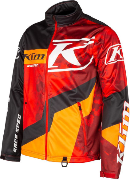 Geaca Snowmobil Non-Insulated Revolt Black/Fiery Red