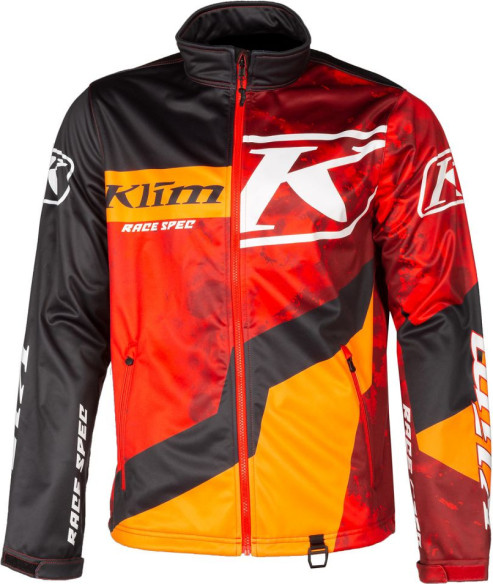 Geaca Snowmobil Non-Insulated Revolt Black/Fiery Red