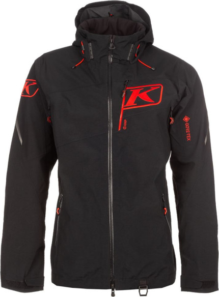 Geaca Snowmobil Non-Insulated Storm Black/Fiery Red 24
