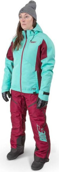 Geaca Snowmobil Insulated Dama Range Teal/Maroon
