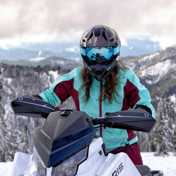 Geaca Snowmobil Insulated Dama Range Teal/Maroon