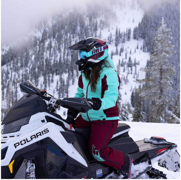 Geaca Snowmobil Insulated Dama Range Teal/Maroon