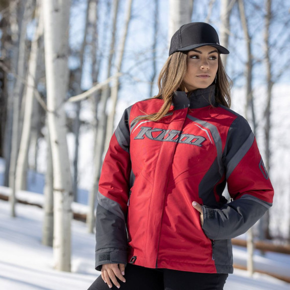 Geaca Snowmobil Insulated Dama Spark Asphalt-Chili Pepper