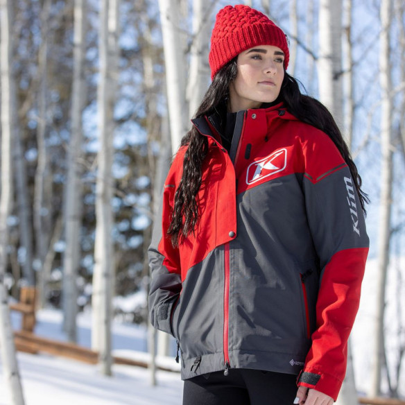 Geaca Snowmobil Non-Insulated Dama Alpine Chili Pepper/Asphalt