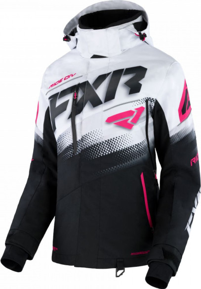 Geaca Snowmobil Dama Boost FX Black/White/Fuchsia