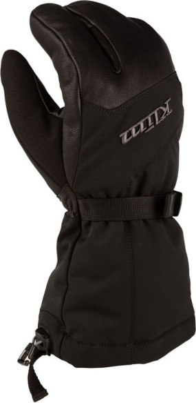 Manusi Snowmobil Insulated Tundra Gauntlet Black/Asphalt