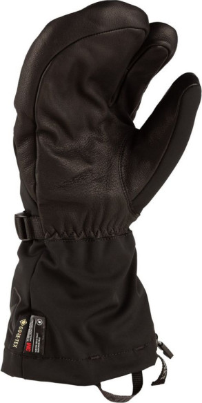 Manusi Snowmobil Insulated Tundra Gauntlet Black/Asphalt