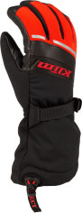 Manusi Snowmobil Insulated Blaze Gauntlet Black/Fiery Red