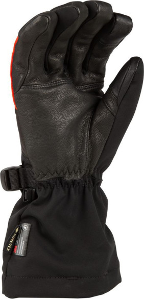 Manusi Snowmobil Insulated Blaze Gauntlet Black/Fiery Red