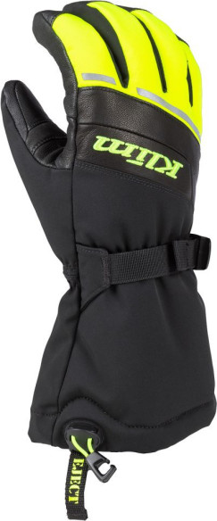 Manusi Snowmobil Insulated Blaze Gauntlet Black/Hi-Vis